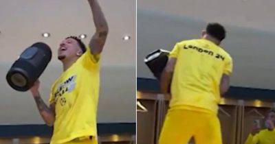 'Someone like you' - how Man Utd exile Jadon Sancho celebrated as dressing room footage emerges - www.manchestereveningnews.co.uk - France - Manchester - Germany - county Jones