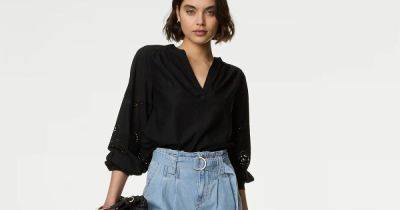 M&S' belted denim shorts are the 'perfect length' and a must-have for the warm weather - www.ok.co.uk